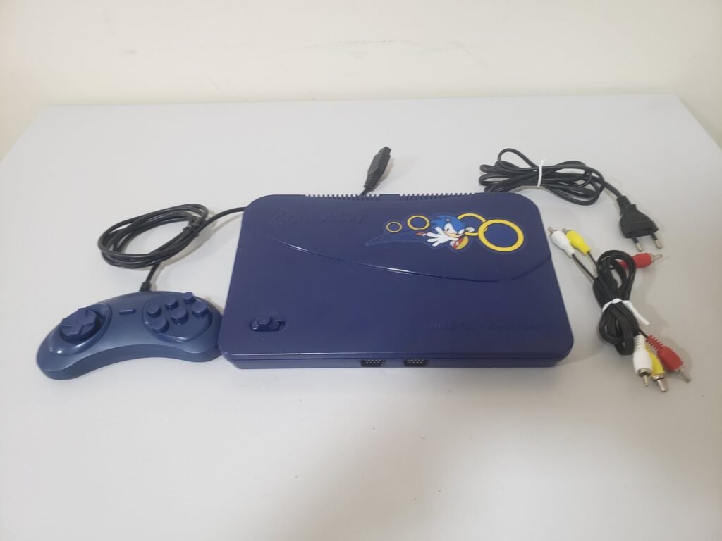 MASTER SYSTEM + CONTROLE + 132 JOGOS NA MEMORIA (AZUL)