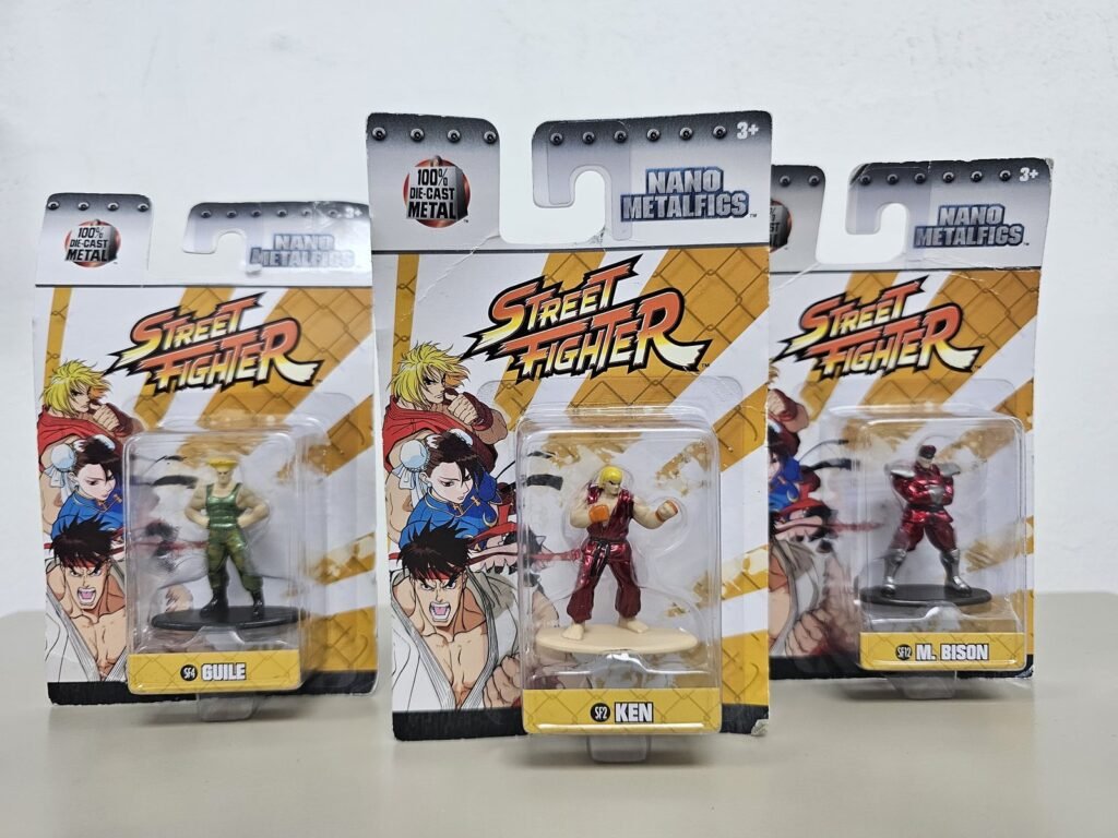 COLEÇÃO BONECOS GULE, M.BISON E KEN - STREET FIGHTER (LACRADO)
