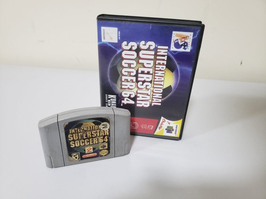 JOGO - N64 - INTERNATIONAL SOCCER 64 (EUA) + CAIXA DE LOCADORA