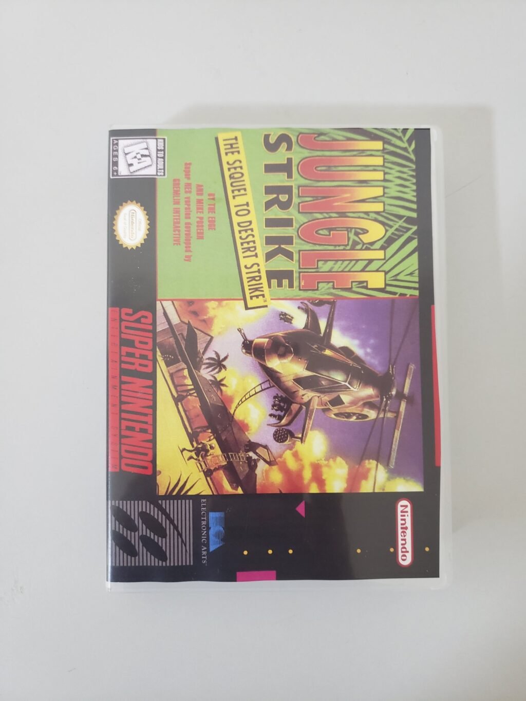 JOGO SNES - JUNGLE STRIKE + CAIXA DE LOCADORA - Image 5
