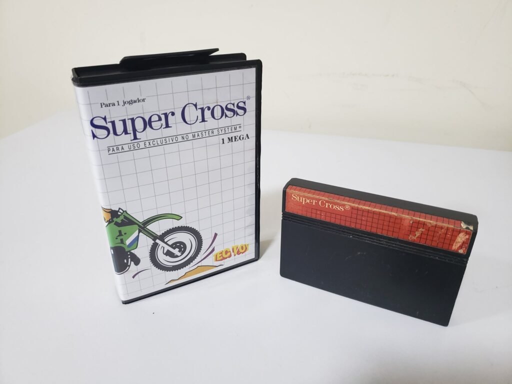 JOGO - MASTER SYSTEM - SUPER CROSS + CAIXA DE LOCADORA