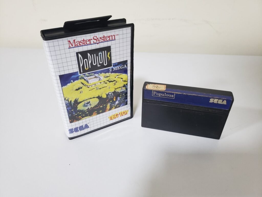 JOGO - MASTER SYSTEM - POPULOS + CAIXA DE LOCADORA