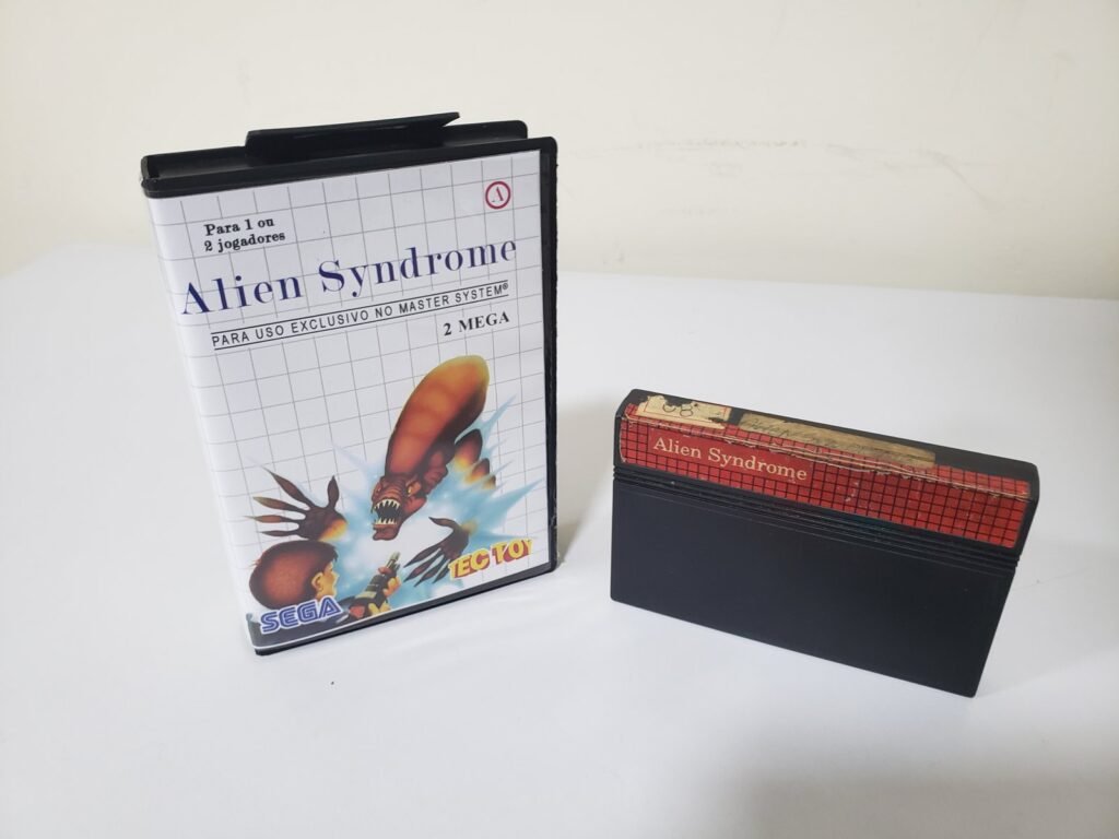JOGO - MASTER SYSTEM - ALIEN SYNDROME + CAIXA DE LOCADORA