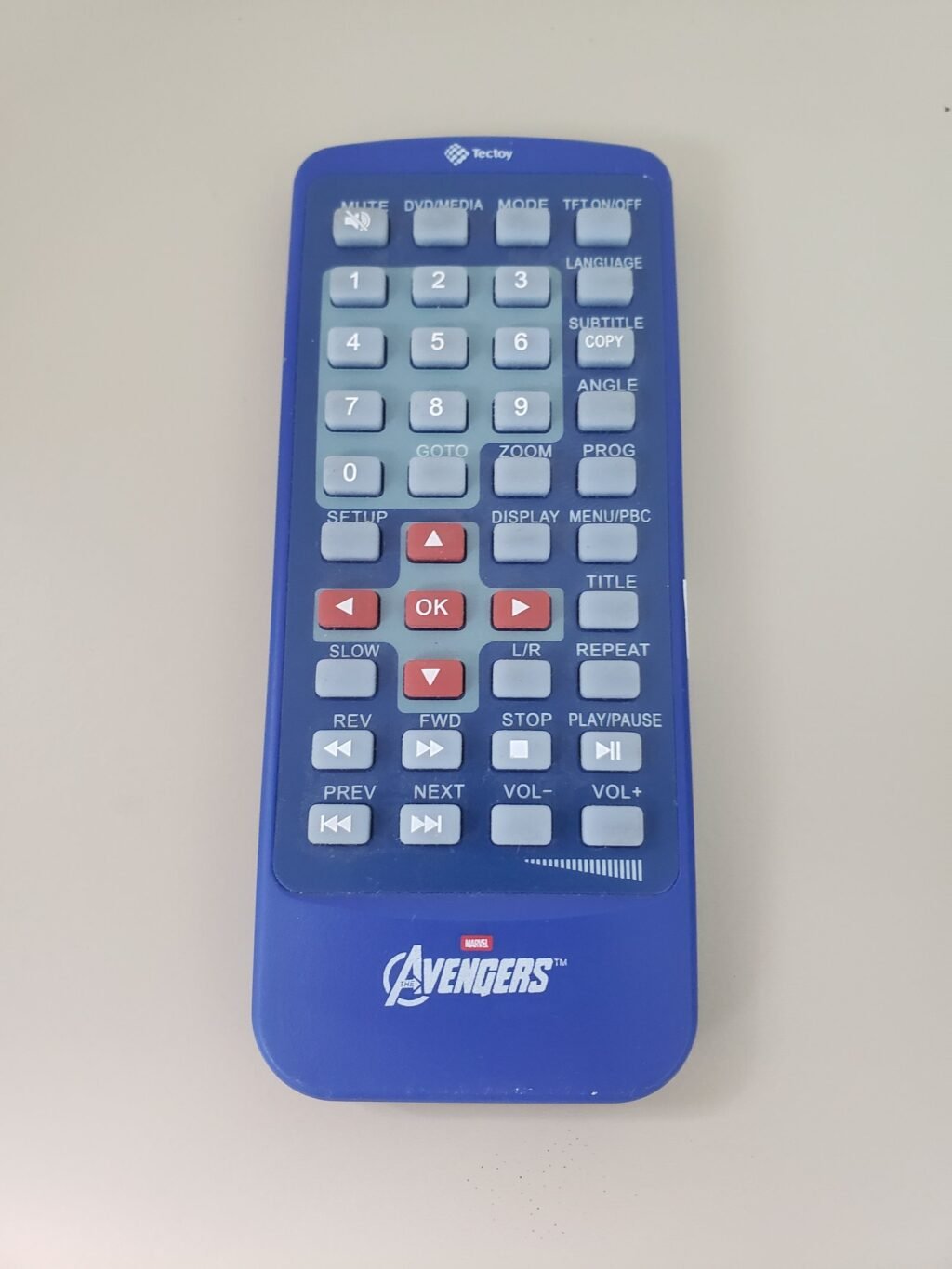 CONTROLE REMOTO TV TECTOY ADVANGERS AZUL (RETANGULAR)