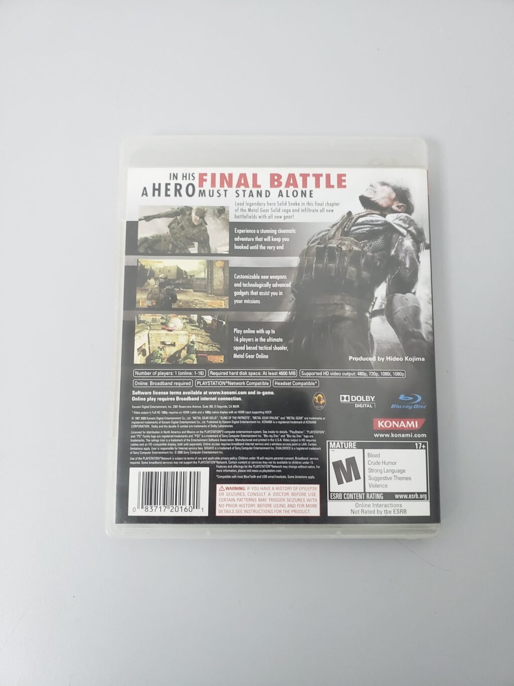 JOGO PS3 - METAL GEAR SOLID 4 - Image 2