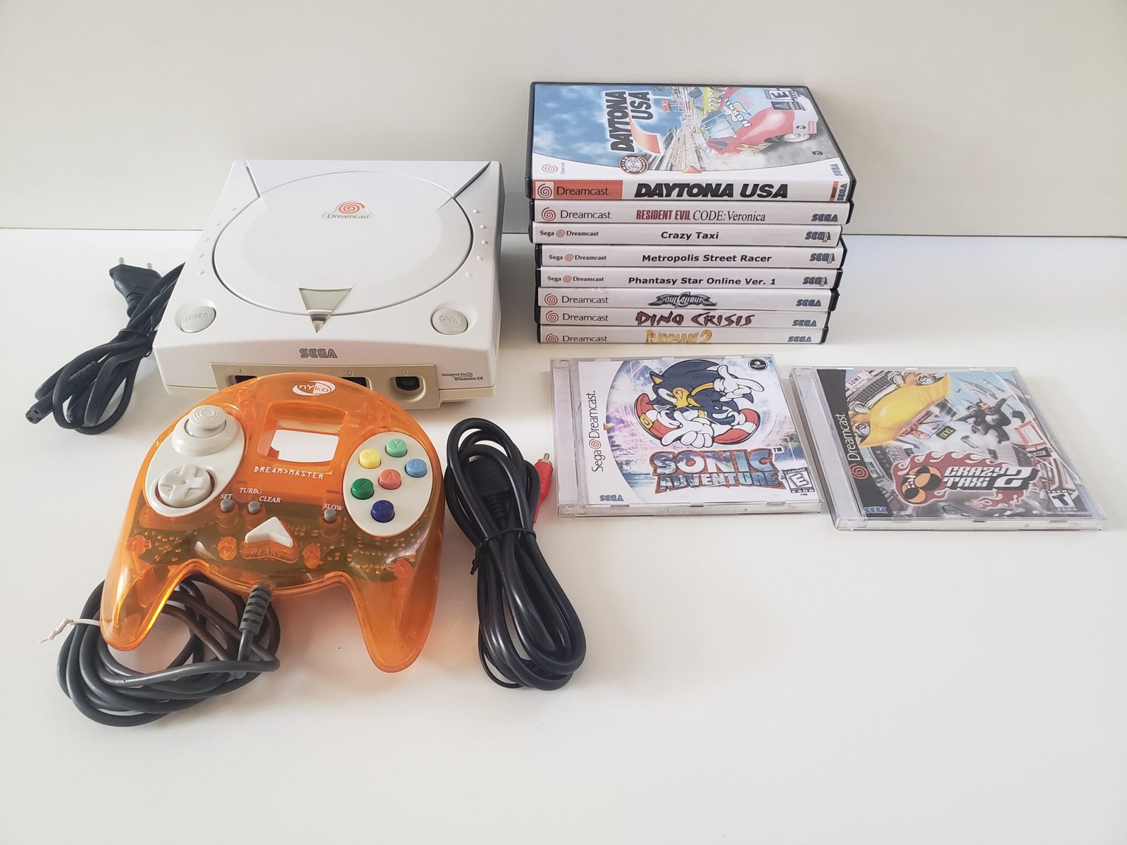 DREAMCAST + CONTROLE + 10 JOGOS
