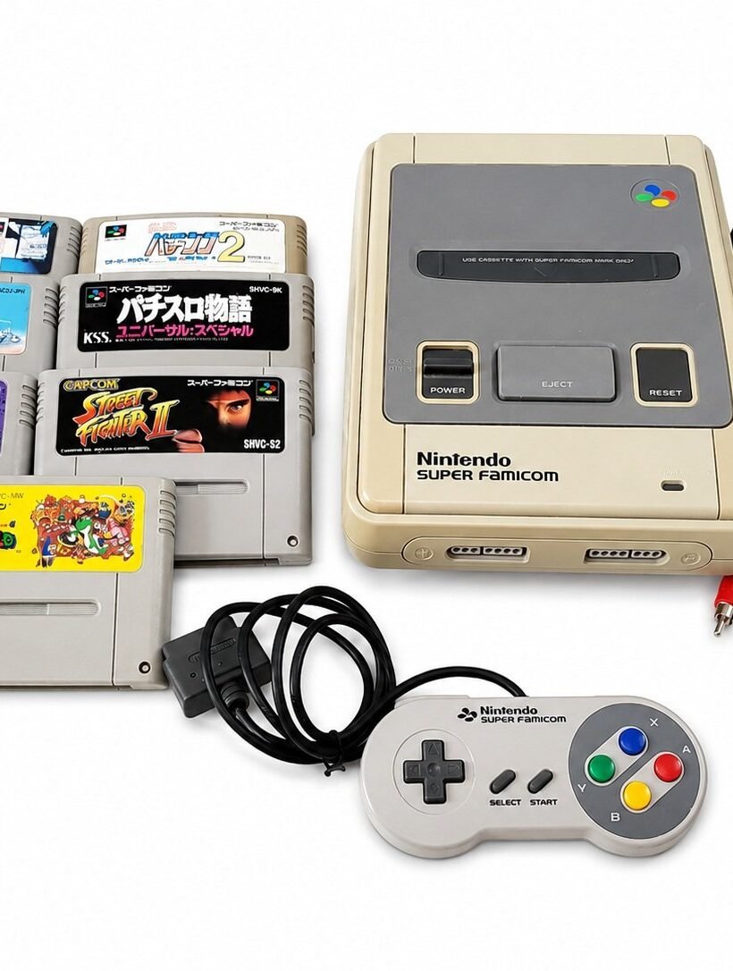 SUPER FAMICOM + CONTROLE + 7 JOGOS ORIGINAIS